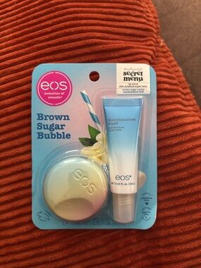 eos Brown Sugar Bubble Lip  Duo - Blue & Cream